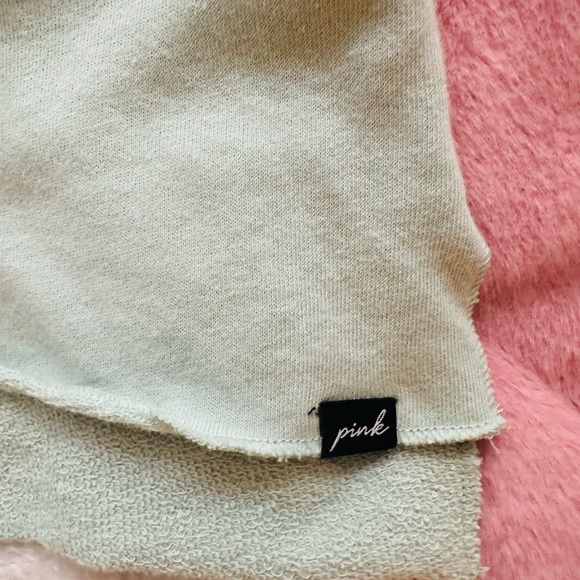 PINK Green Oversized Women’s Sweatshirt - Picture 4 of 4